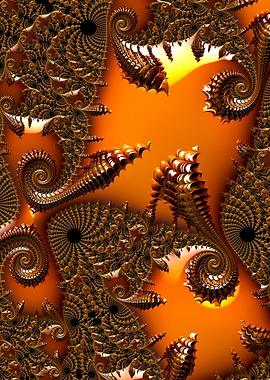 Fractal Art: Golden Spirals