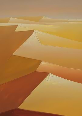 Abstract Desert Landscape Painting