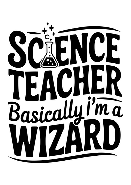 Science Teacher Wizard Text Art