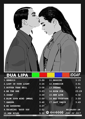 Dua Lipa IDGAF Album Cover Art