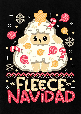 Fleece Navidad Christmas Sheep