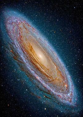 Andromeda Galaxy in Deep Space