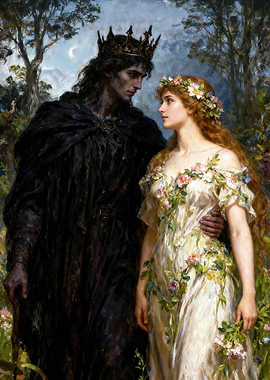 Hades and Persephone in Enchanted Forest