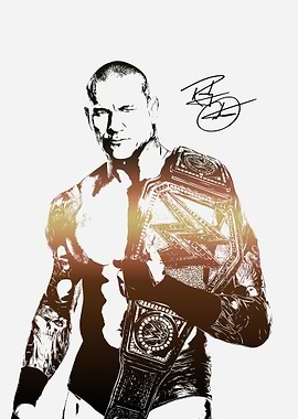 Randy Orton WWE Champion Illustration