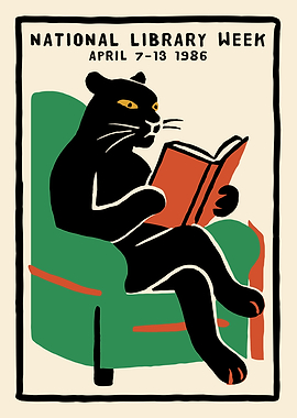 National Library Week 1986 Poster