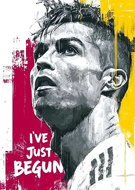 Cristiano Ronaldo Portrait with Text