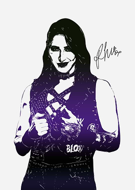 Rhea Ripley Digital Art Portrait