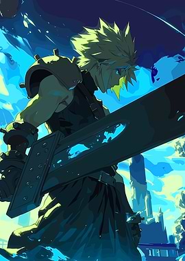 Cloud Strife with Buster Sword