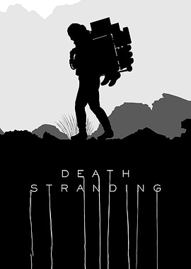 Death Stranding Silhouette Poster