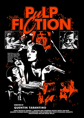 Pulp Fiction Movie Poster Art