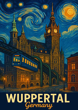 Wuppertal Germany Art Poster