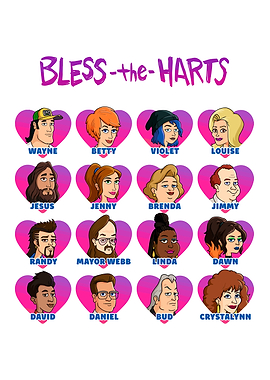 Bless the Harts Character Collage