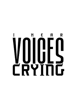 I Hear Voices Crying - WWE Randy Orton Theme Lyrics Poster