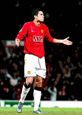 Cristiano Ronaldo in Manchester United Kit