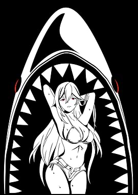 Girl in Shark Mouth
