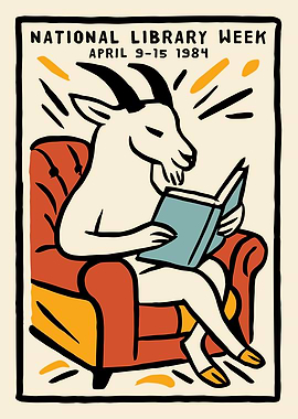 National Library Week 1984 Goat Reader