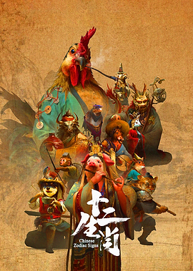 Chinese Zodiac Signs Illustration