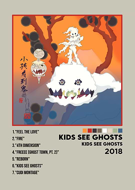Kids See Ghosts Album Cover Art