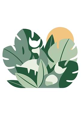 Cats in the Jungle Illustration