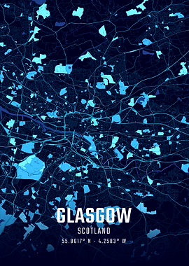 Glasgow Midnight City Map