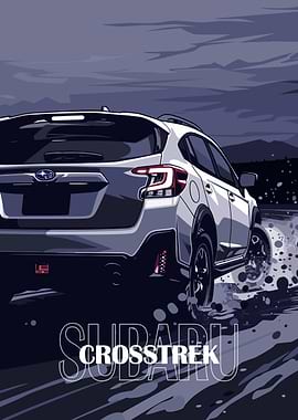 Subaru Crosstrek Car Illustration