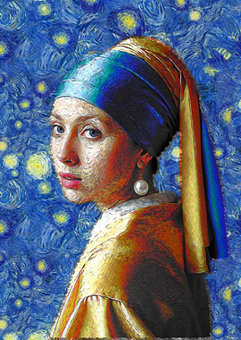 Girl with a Pearl Earring Van Gogh