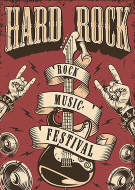 Hard Rock Music Festival Poster