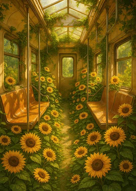 Sunflower Subway Car