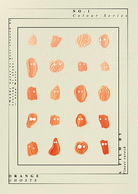 Orange Ghosts – Abstract Minimal Colour Series