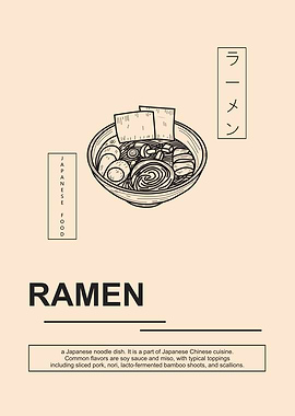 Ramen Noodle Bowl Vintage