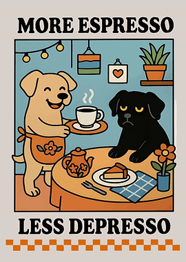 More Espresso Less Depresso Dogs