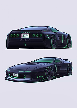Futuristic FC-3S Concept Art