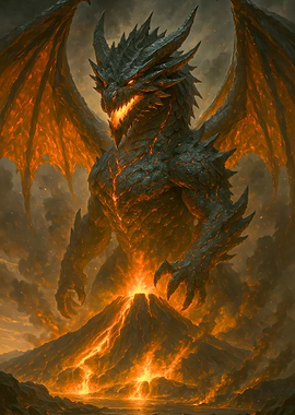 Dragon Over Volcano