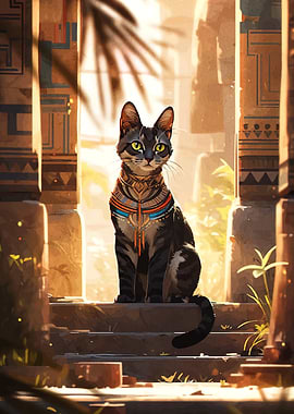Egyptian Cat Guardian