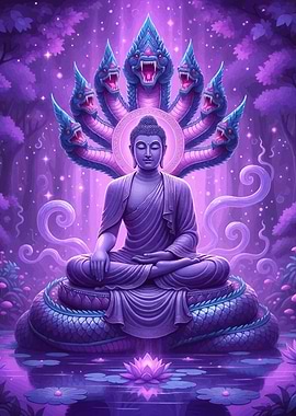 Buddha Naga Purple Hues