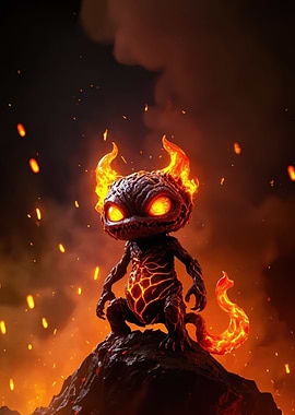 Fiery Demon Creature