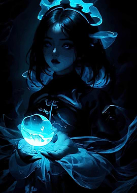 Glowing Orb Girl