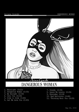 Ariana Grande Dangerous Woman Album Cover
