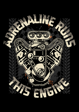 Adrenaline Rums This Engine Graphic