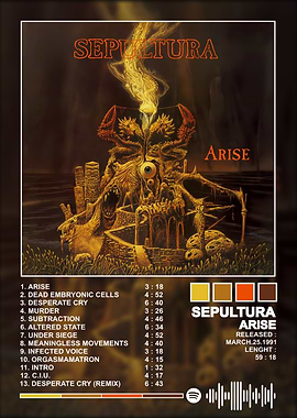 Sepultura Arise Album Cover Art
