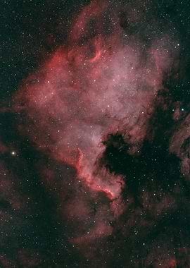 North America Nebula in Deep Space