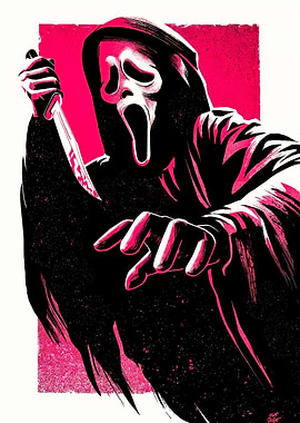 Scream Ghostface Horror Art