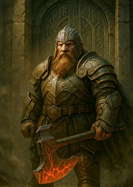 Dwarf Warrior with Axe