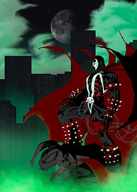 Spawn in Cityscape with Demon