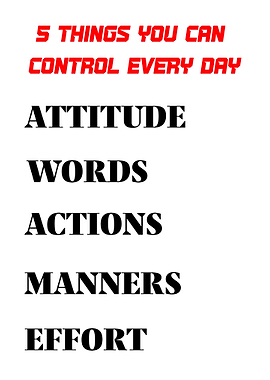 5 Things You Can Control