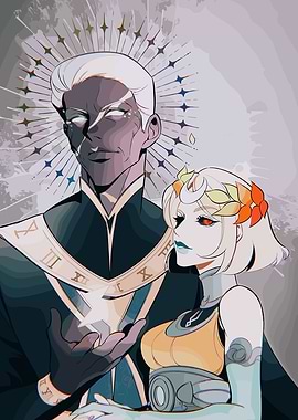 Hades Game Fanart: Nyx and Chaos