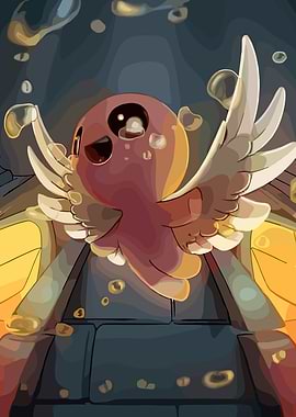 Game Character with Wings and Tears