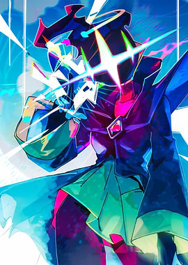 Abstract Character with Star Face