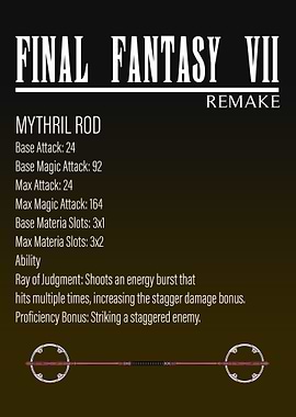 Final Fantasy VII Remake Mythril Rod