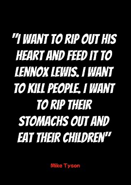 mike tyson quote - black background